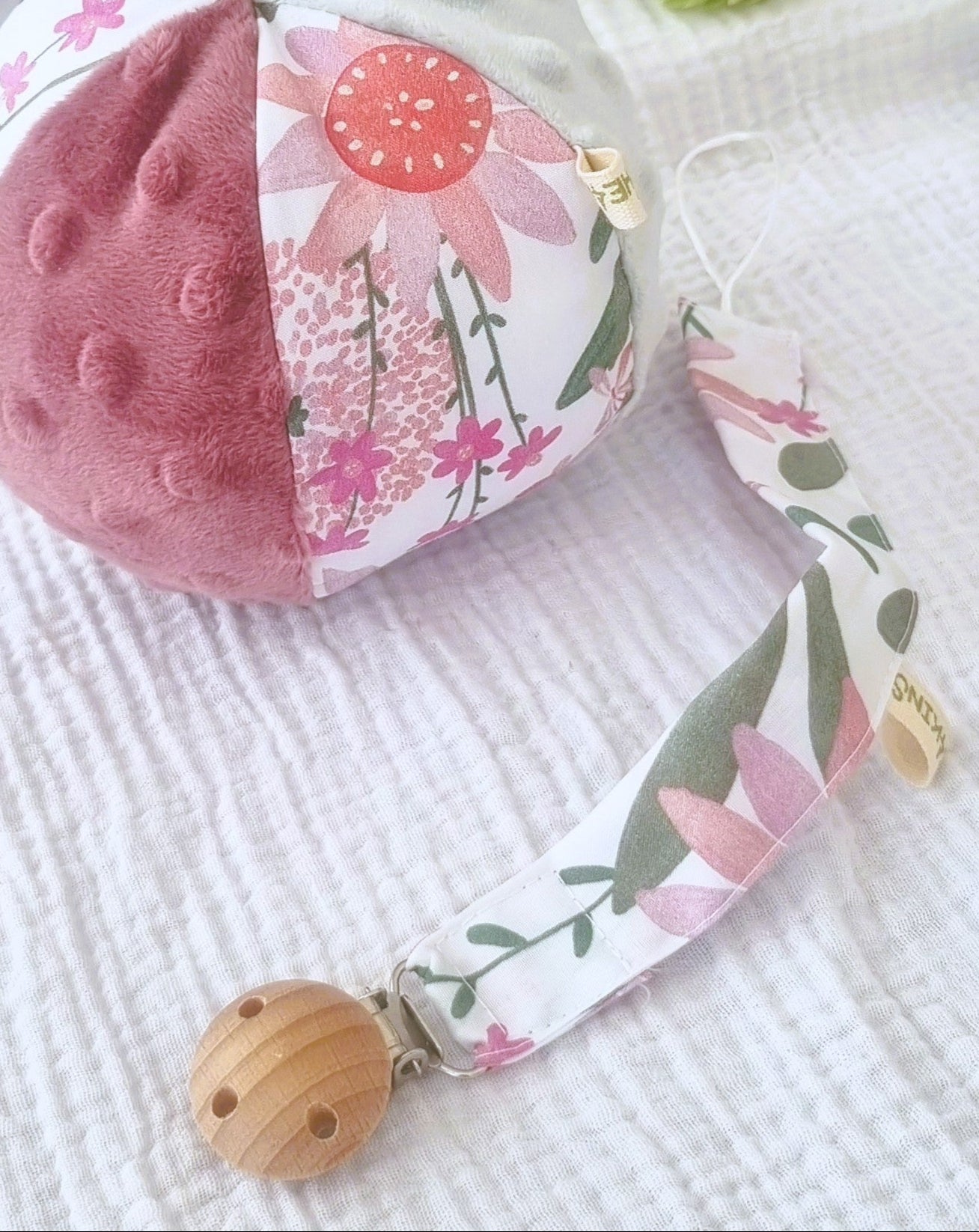 Twill Pacifier Clip