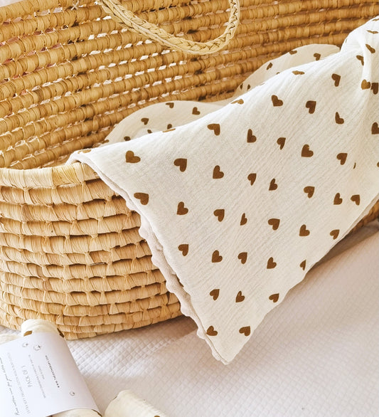 Hearts Minky Κουβερτούλα