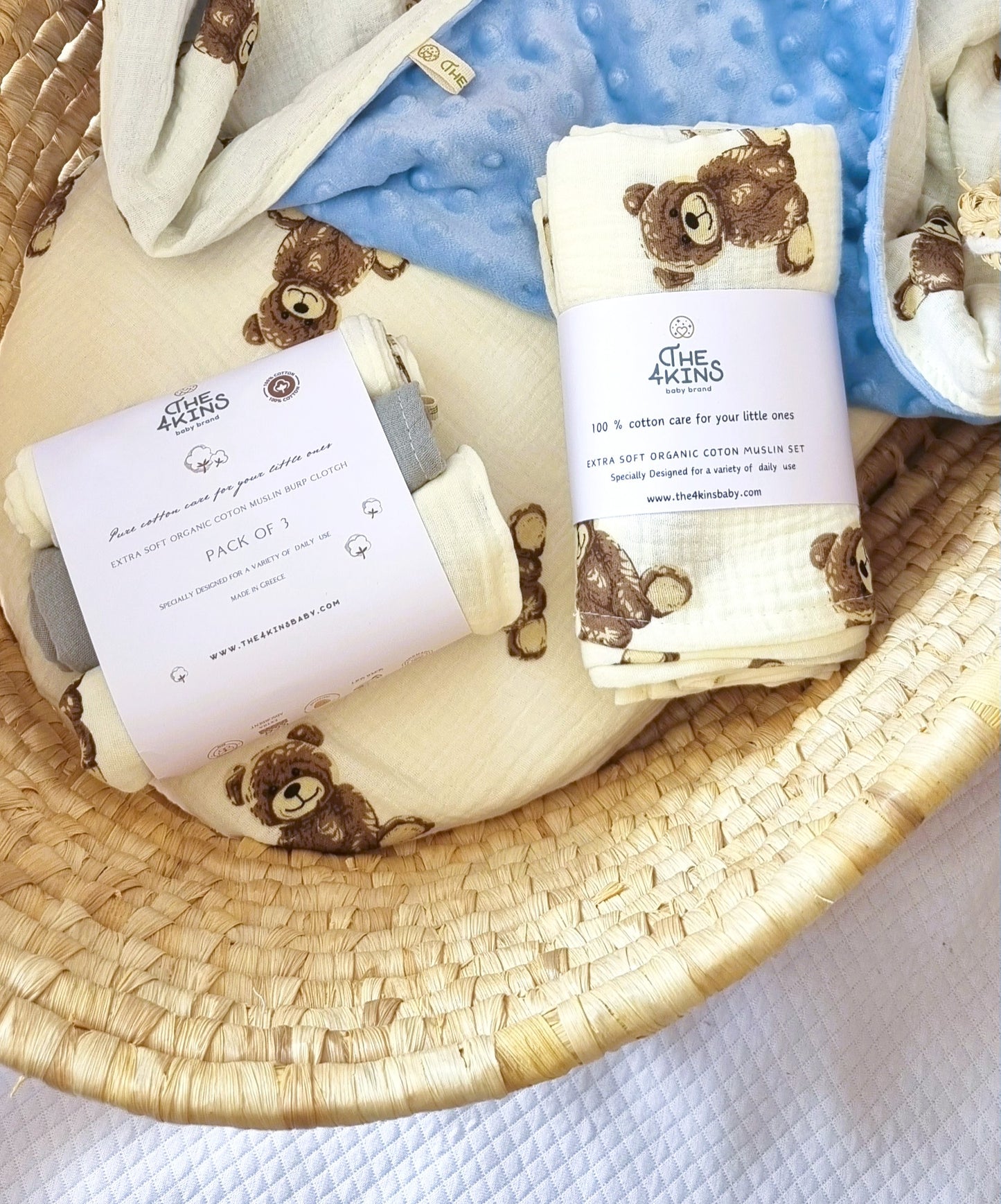 Muslin set teddy - Πάνες Αγκαλιάς