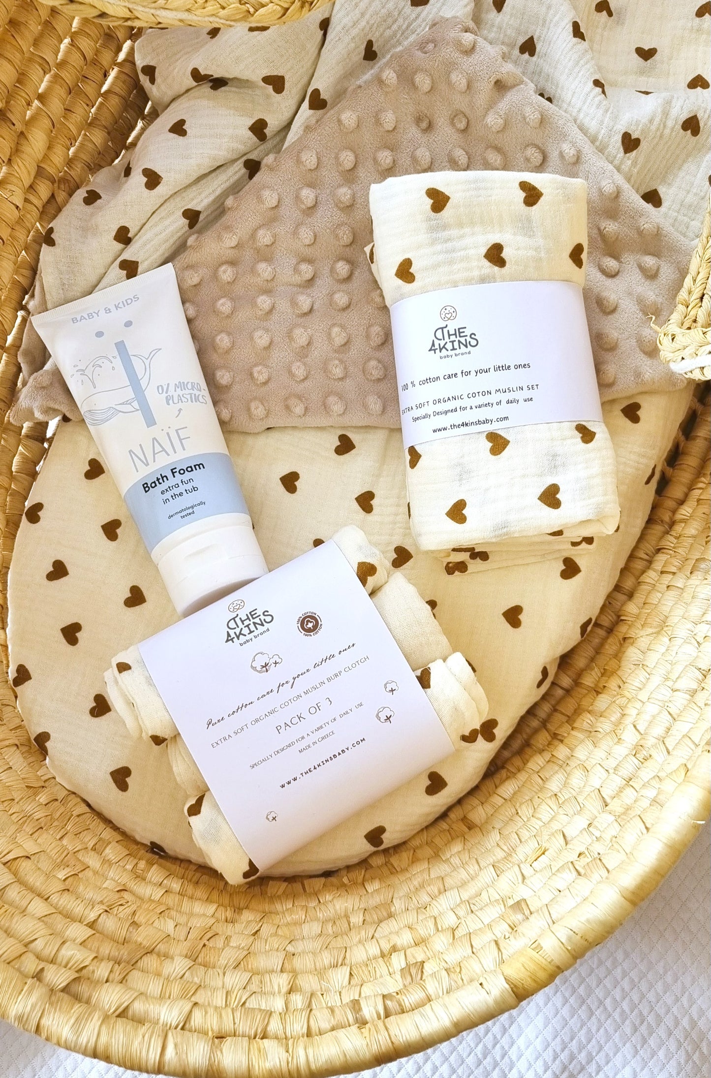 Hearts Minky Κουβερτούλα