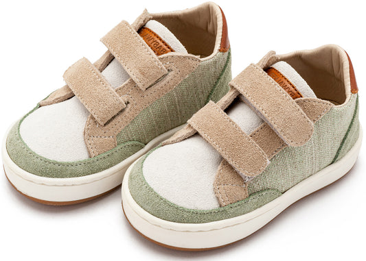 Δίχρωμο Sneaker Διπλό Χρατς EXC5297 Μέντα Μπεζ Λευκό