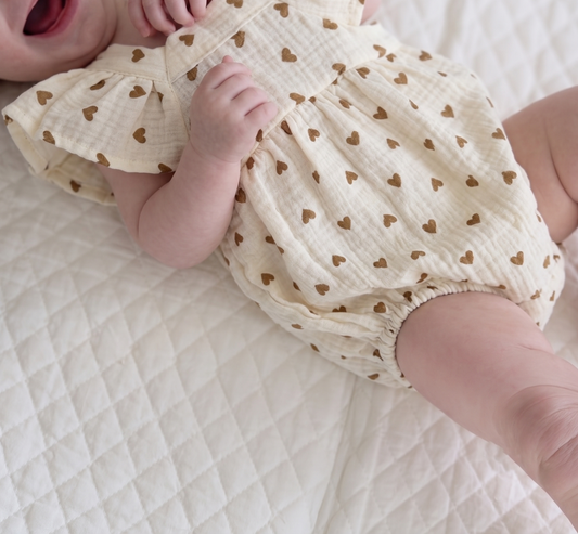 Muslin Vintage Romper Φορμάκι - Hearts