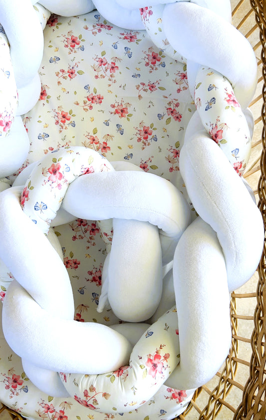 Πλεξούδα Braided Cot Bumper English tea party
