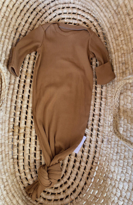 Baby Gown Caramel- Βρεφικό Φορμάκι Ύπνου- My First Organics