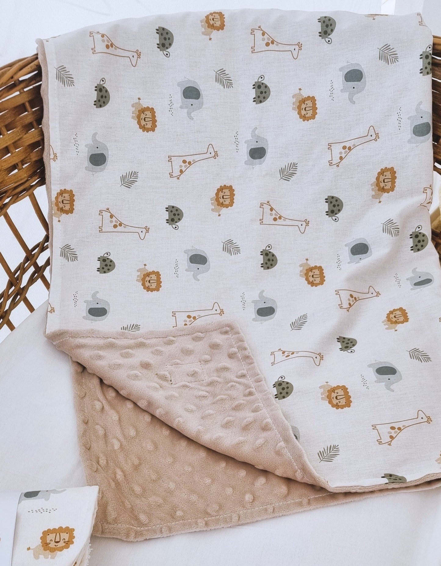 Animals Minky Κουβερτούλα - The4kins baby brand