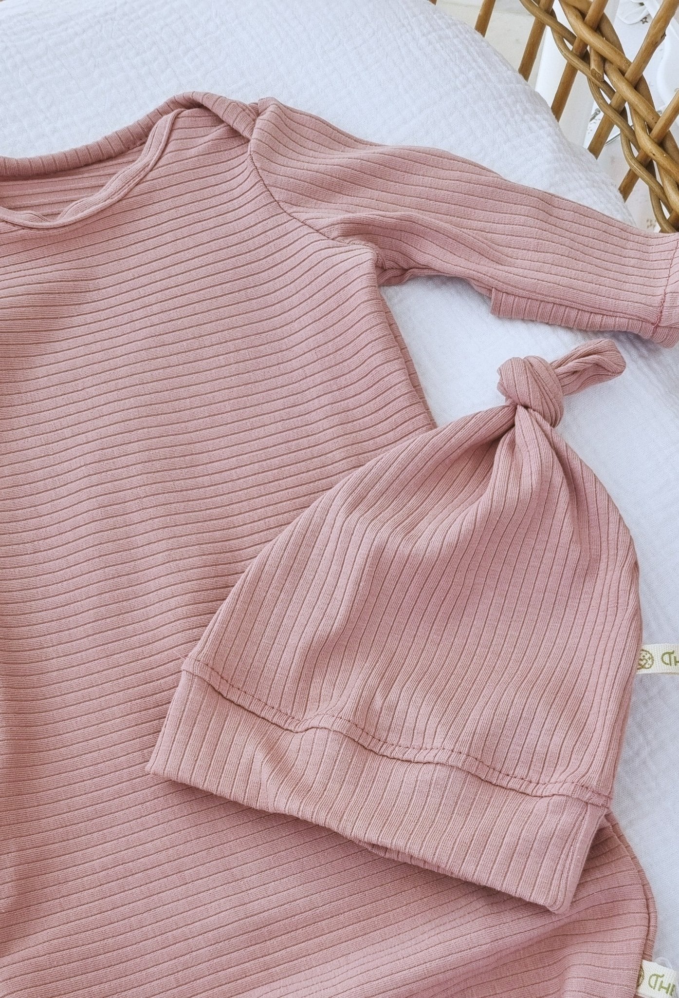 Baby Gown Rosa - Βρεφικό Φορμάκι Ύπνου - My First Organics - The4kins baby brand