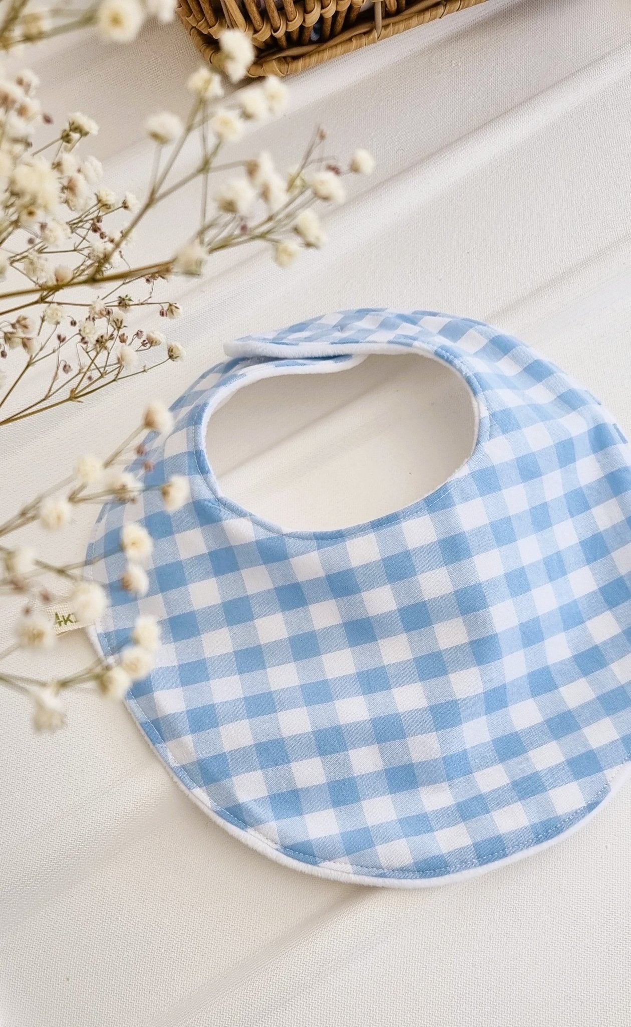 BLUE Αδιάβροχη Σαλιάρα - The4kins baby brand