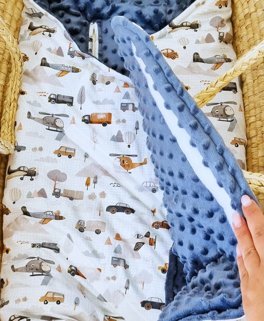 Car Seat Blanket Traffic - The4kins baby brand