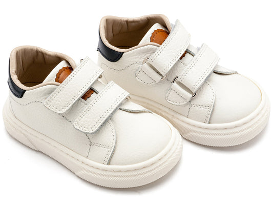 Δερμάτινα Σνίκερ Λευκό - The4kins baby brand