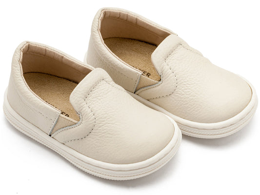 Δερμάτινο Loafer Εκρού - The4kins baby brand