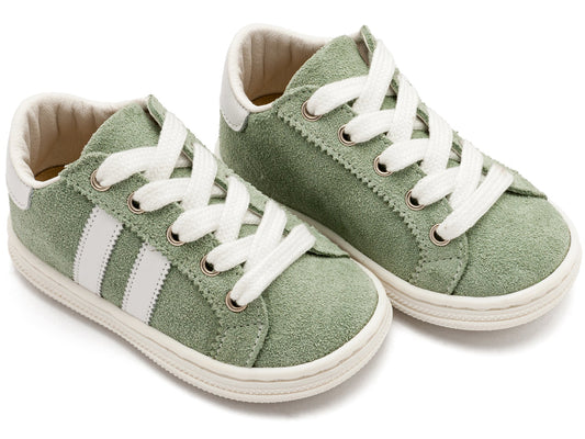 Δετά Δίχρωμα Σνίκερς Μέντα Λευκό - The4kins baby brand