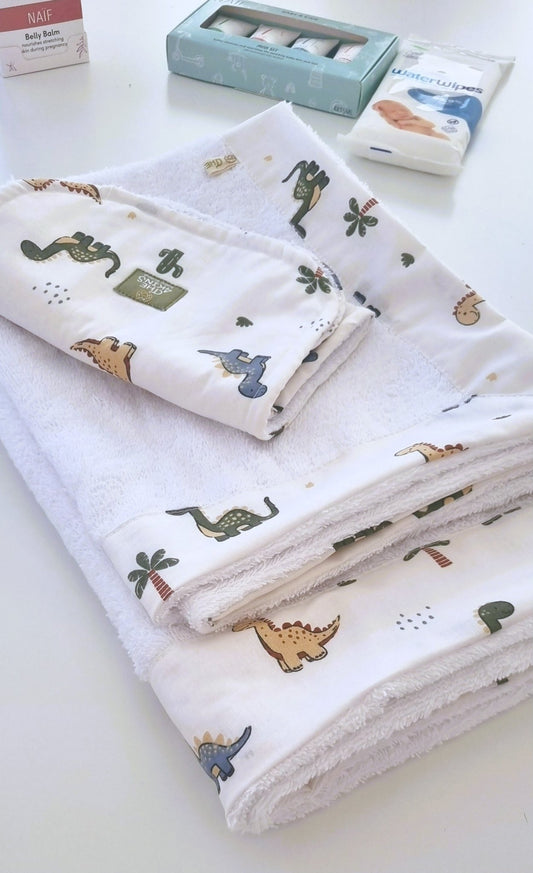 Dino Σετ Πετσέτες - The4kins baby brand