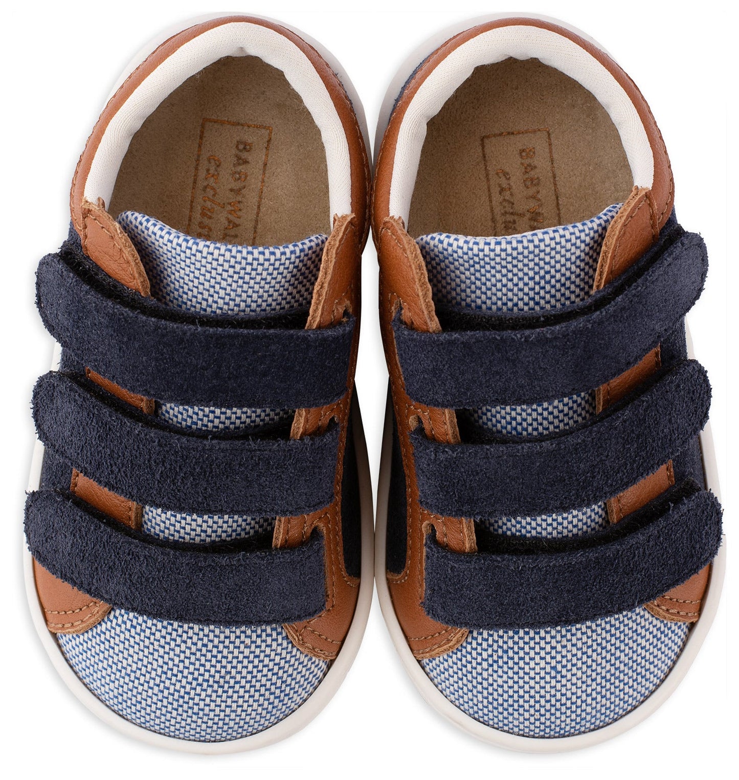 Δίχρωμο Sneaker Τριπλό Χρατς Μπλε Ταμπά - The4kins baby brand