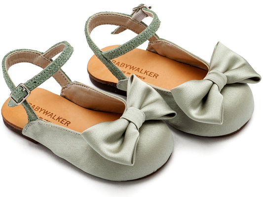 Γαλλικό Σαμπό με Σατέν Φιόγκο Λαδί - The4kins baby brand