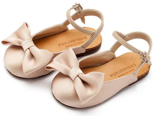 Γαλλικό Σαμπό με Σατέν Φιόγκο Μπεζ - The4kins baby brand