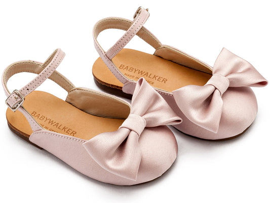 Γαλλικό Σαμπό με Σατέν Φιόγκο Ροζ - The4kins baby brand