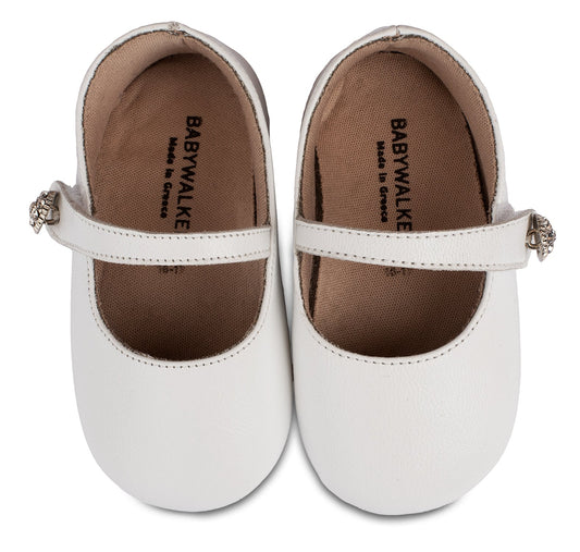 Γοβάκι Μονή Μπαρέτα Λευκό - The4kins baby brand