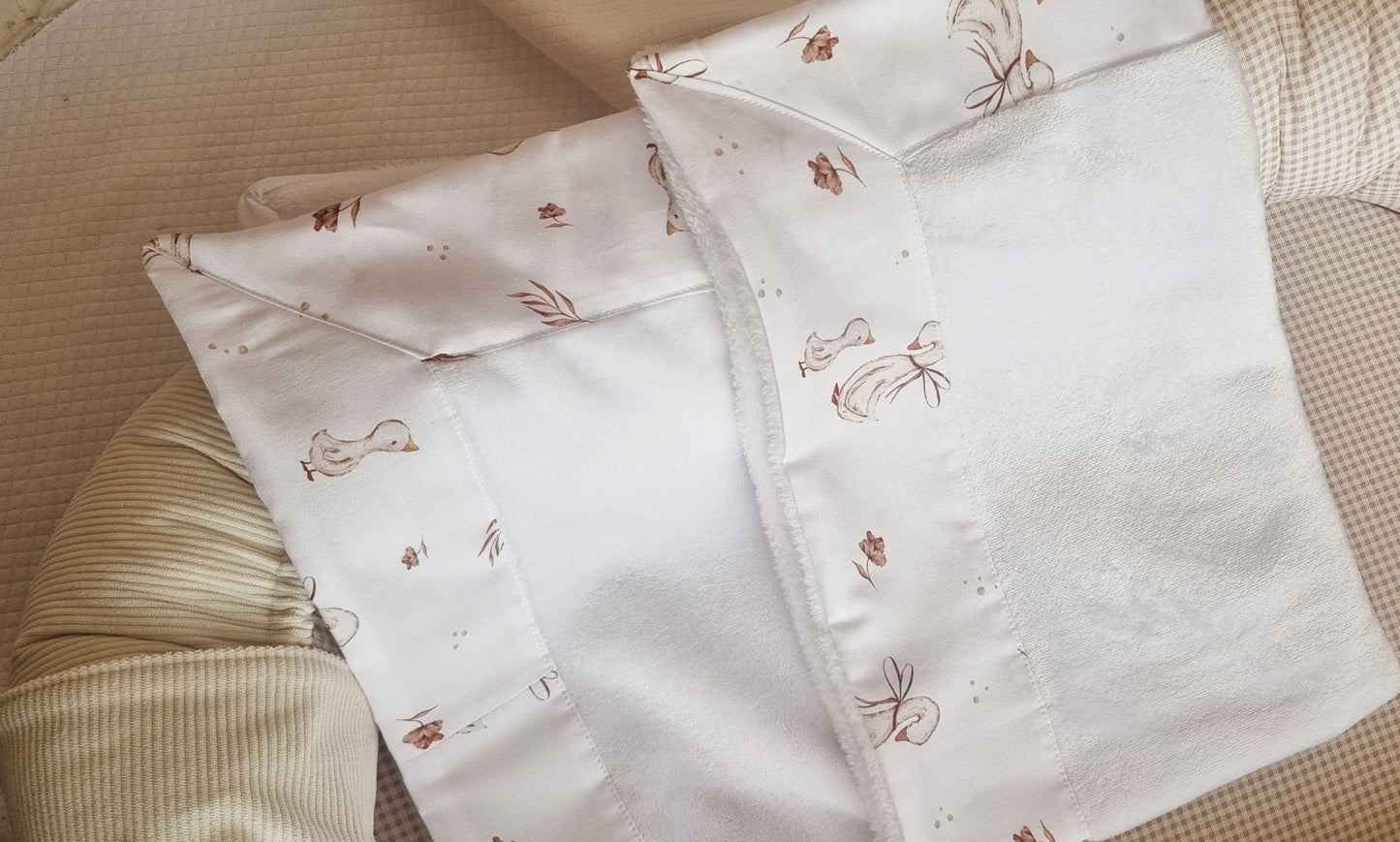 Mama Goose Χειμερινή Κουβερτούλα Γουνάκι - White - The4kins baby brand