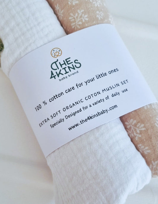 Muslin set - Πάνες Αγκαλιάς - The4kins baby brand