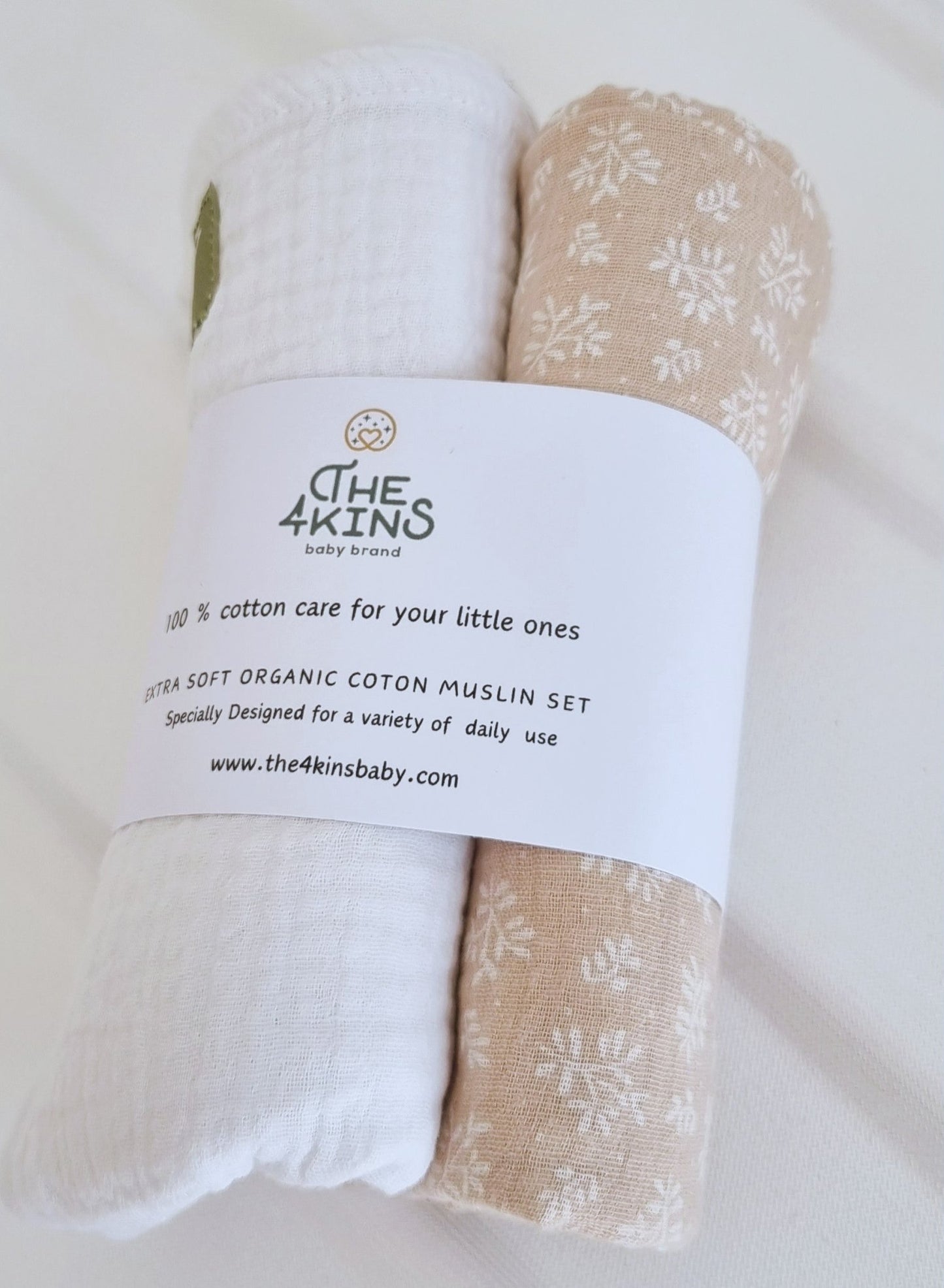 Muslin set - Πάνες Αγκαλιάς - The4kins baby brand