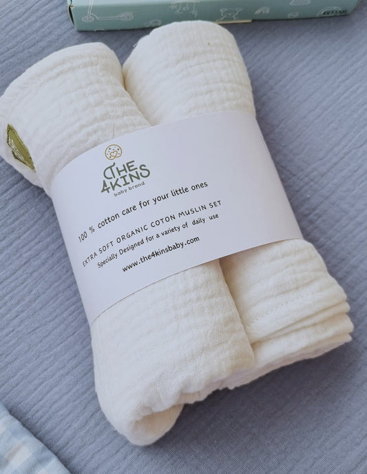 Muslin set - Πάνες Αγκαλιάς - The4kins baby brand