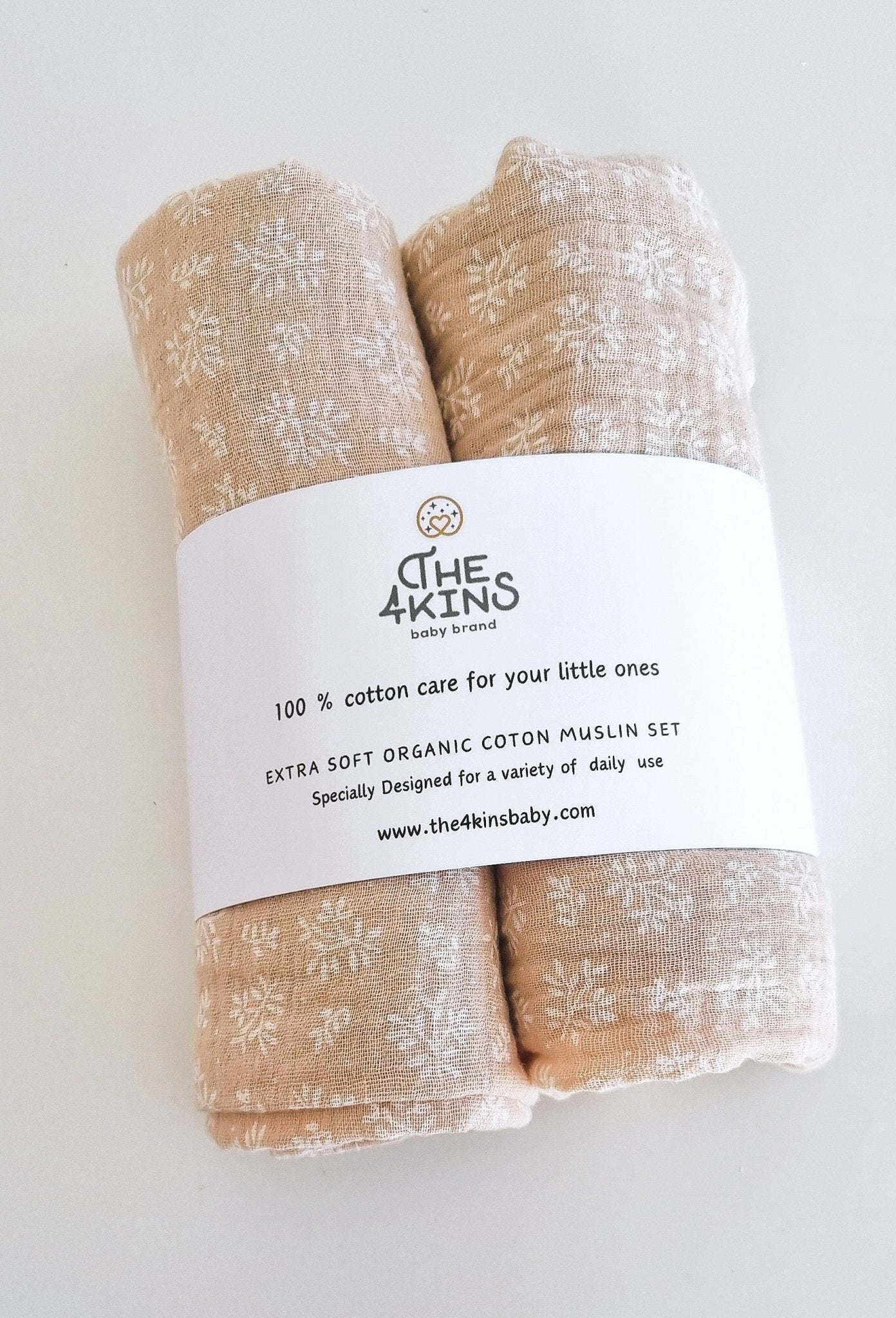 Muslin set - Πάνες Αγκαλιάς - The4kins baby brand