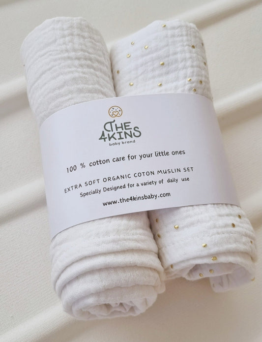 Muslin set - Πάνες Αγκαλιάς - The4kins baby brand