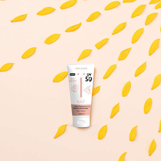 Naif Αντηλιακό Γαλάκτωμα με Άρωμα, Προσώπου - Σώματος, για Βρέφη & Παιδιά, SPF 50, 100ml - The4kins baby brand