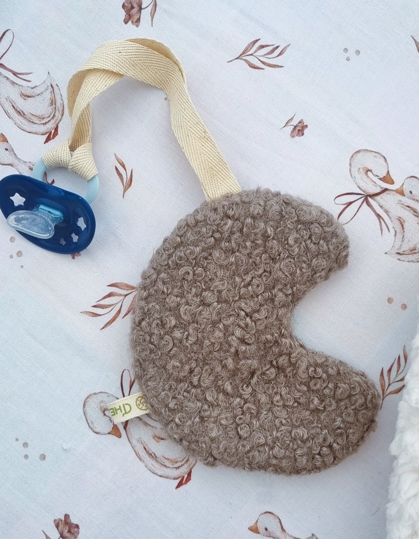 New Moon Teddy Αξεσουάρ Πιπίλας grey - The4kins baby brand