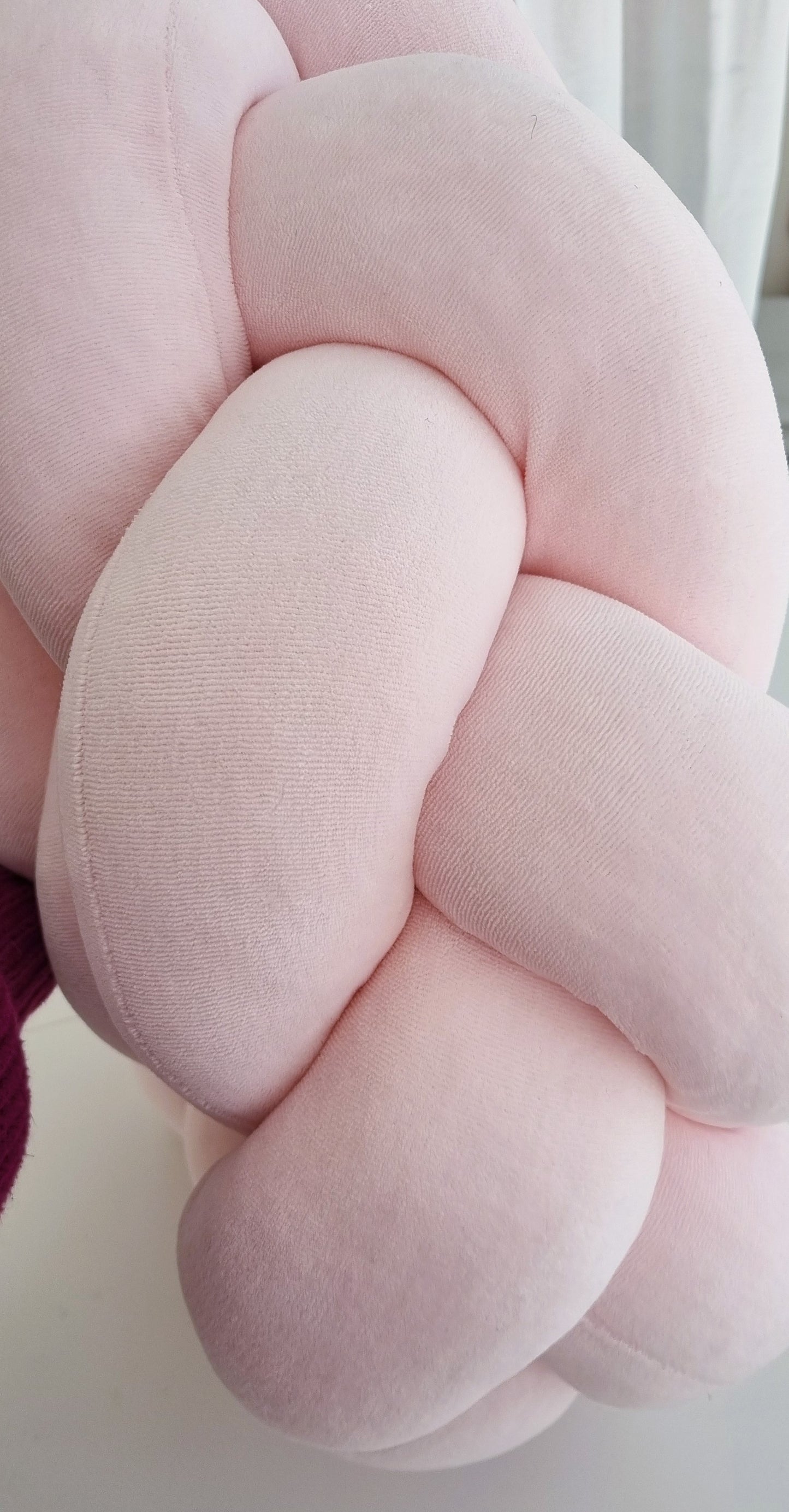 Πλεξούδα Braided Cot Bumper Pink