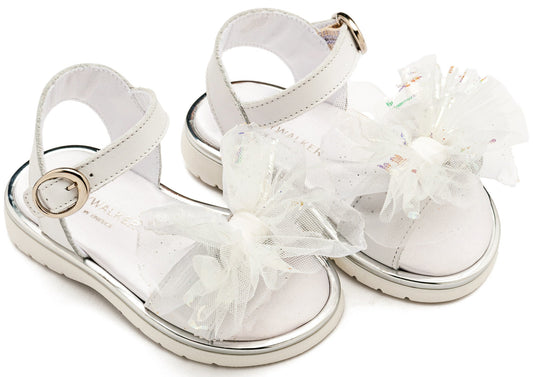 Πέδιλο με Χειροποίητο Υφασμάτινο Φιόγκο (More Colors in) - The4kins baby brand