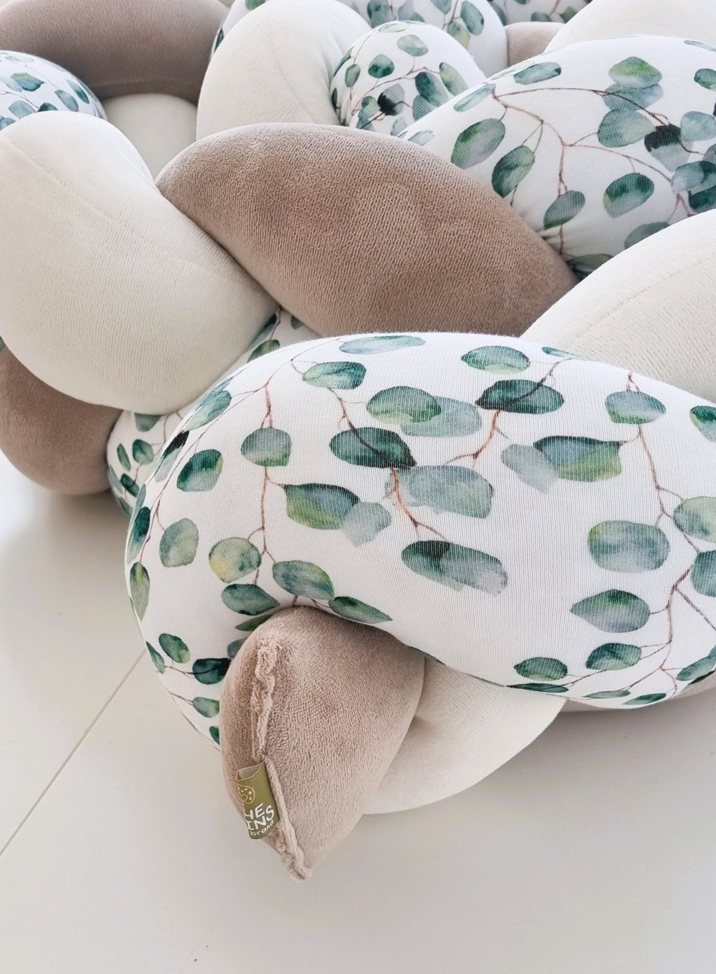 Πλεξούδα Braided Cot Bumper Efcaliptus - The4kins baby brand