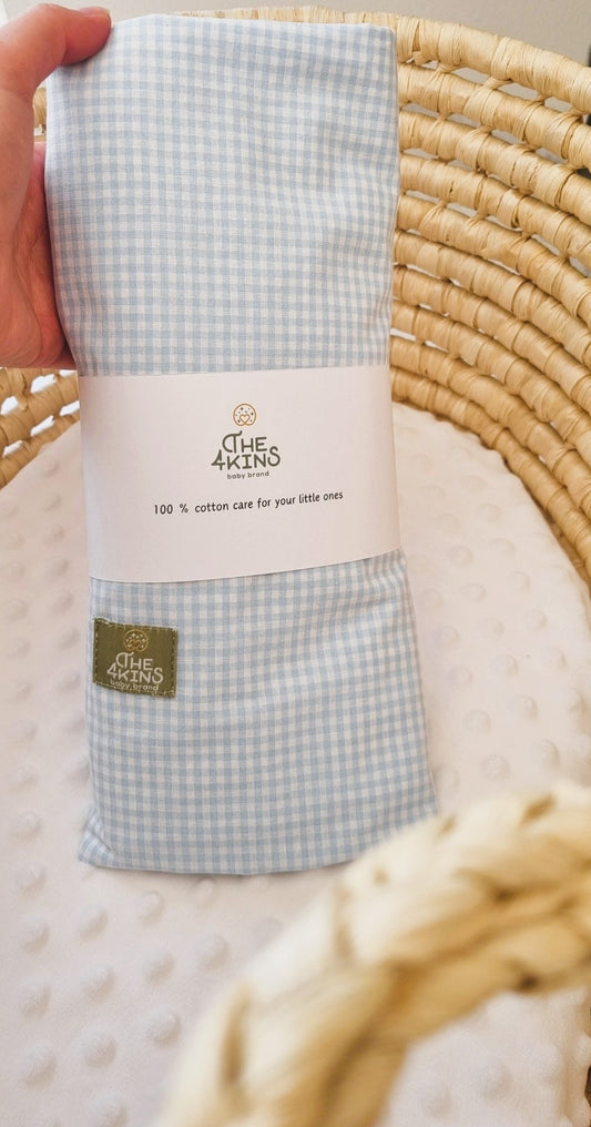 Rustic Harmony in Blue Σεντόνι - The4kins baby brand