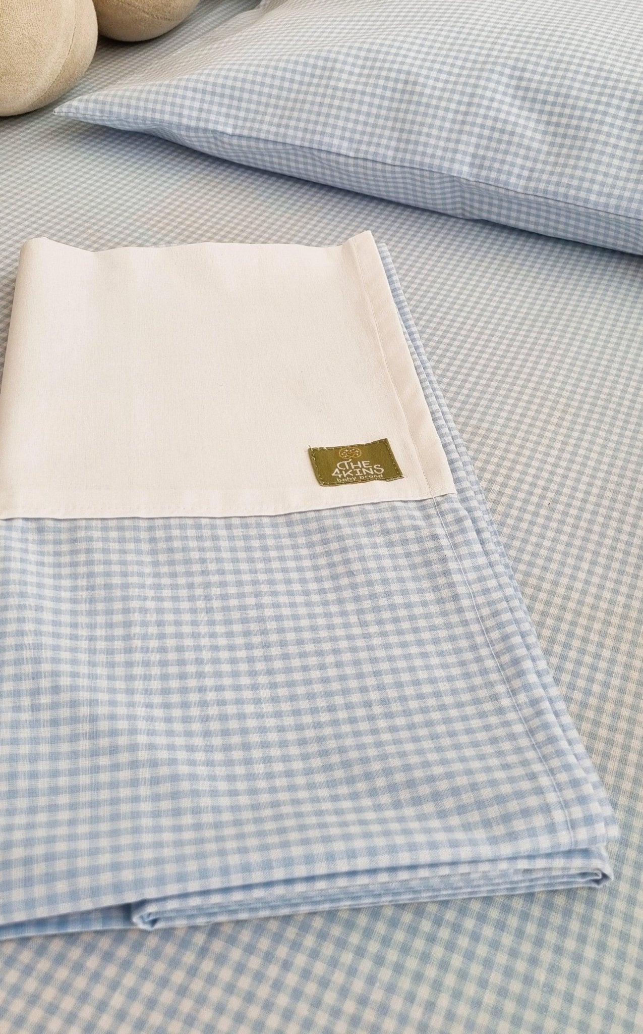Rustic Harmony in Blue Σετ Σεντονάκια - The4kins baby brand