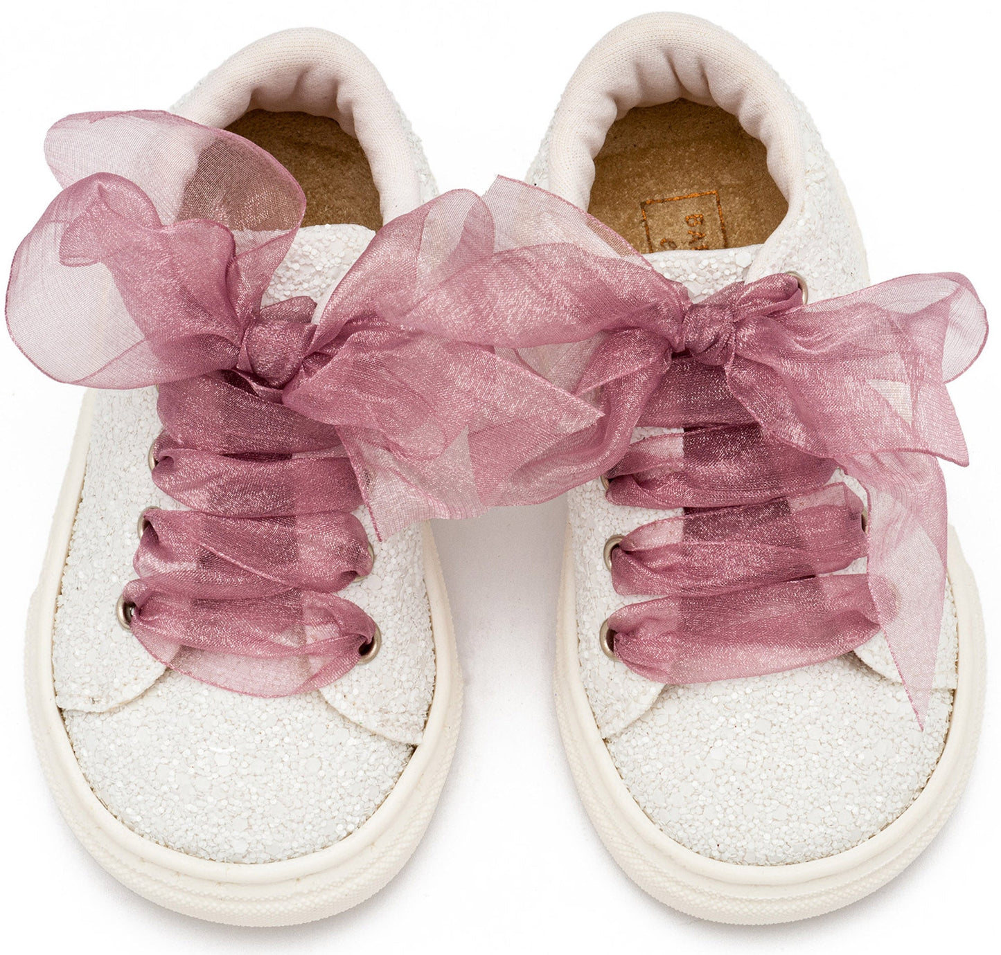 Sneaker απο Ύφασμα Glitter με Κορδέλα ( More colors in) - The4kins baby brand