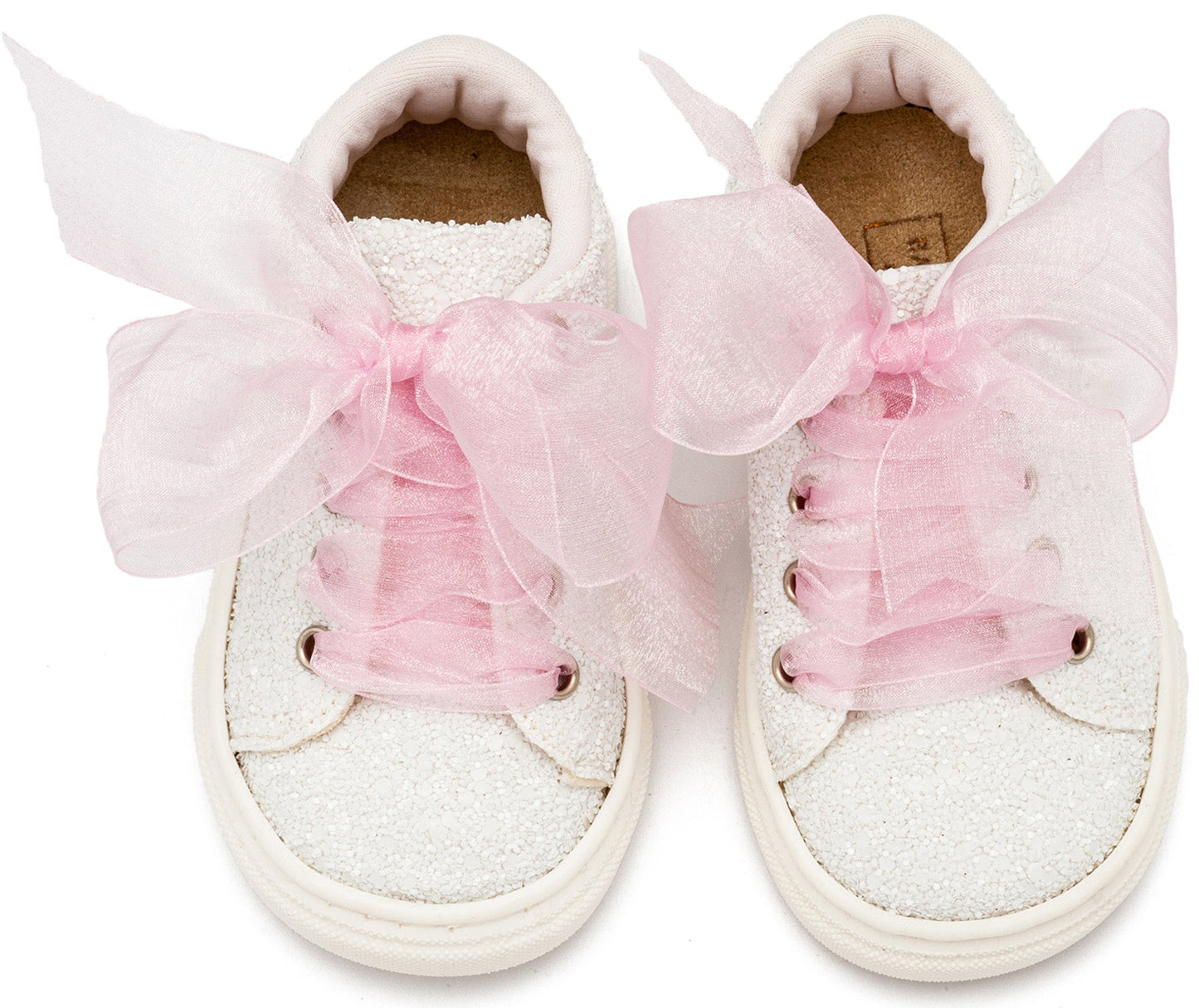 Sneaker απο Ύφασμα Glitter με Κορδέλα ( More colors in) - The4kins baby brand