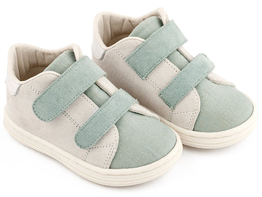 Σνίκερ με Διπλή Μπαρέτα Χρατς Λευκό Μίνεραλ - The4kins baby brand