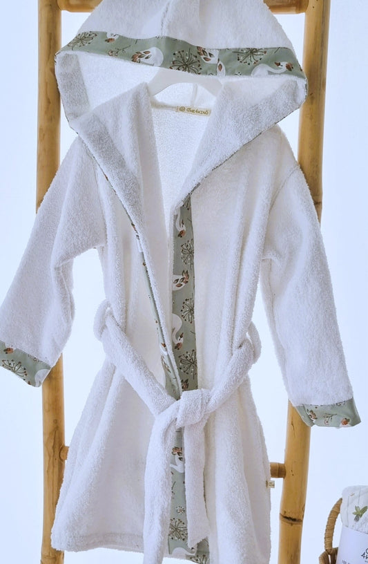 Swan lake Μπουρνούζι - The4kins baby brand