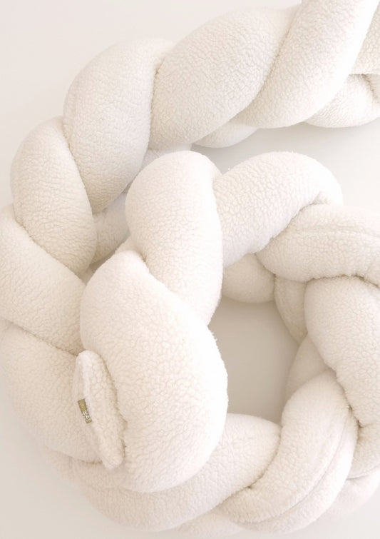 Teddy Πλεξούδα Braided Cot Bumper - The4kins baby brand