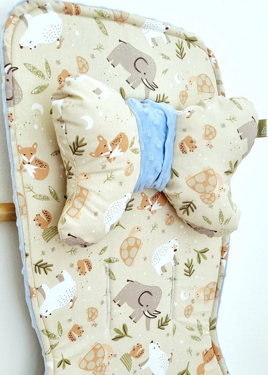 Woodland wonders Κάλυμμα Καροτσιού in Baby Blue - The4kins baby brand