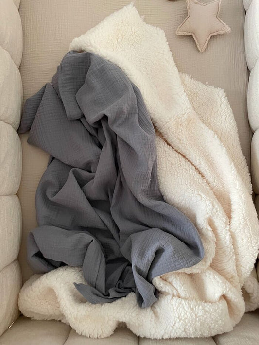 Χειμερινή Teddy Κουβερτούλα - The4kins baby brand