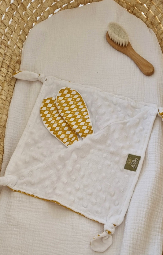 Yellow Chess Nani Bunny - The4kins baby brand