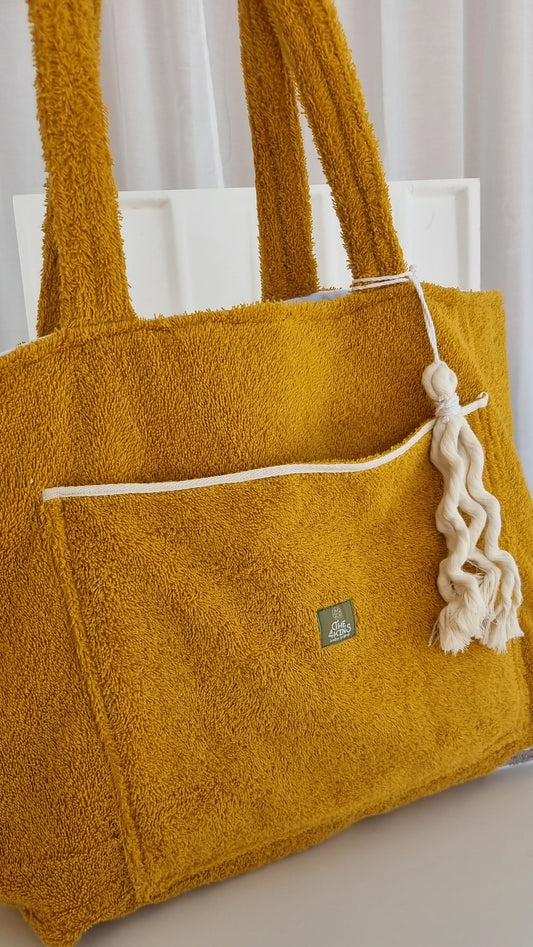 Midnight Bloom Beach bag