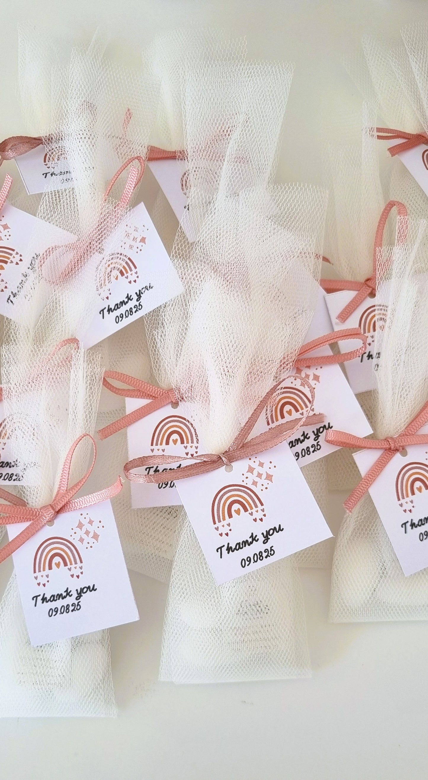 Οικονομική μπομπονιέρα βάπτισης τούλι SKU15697