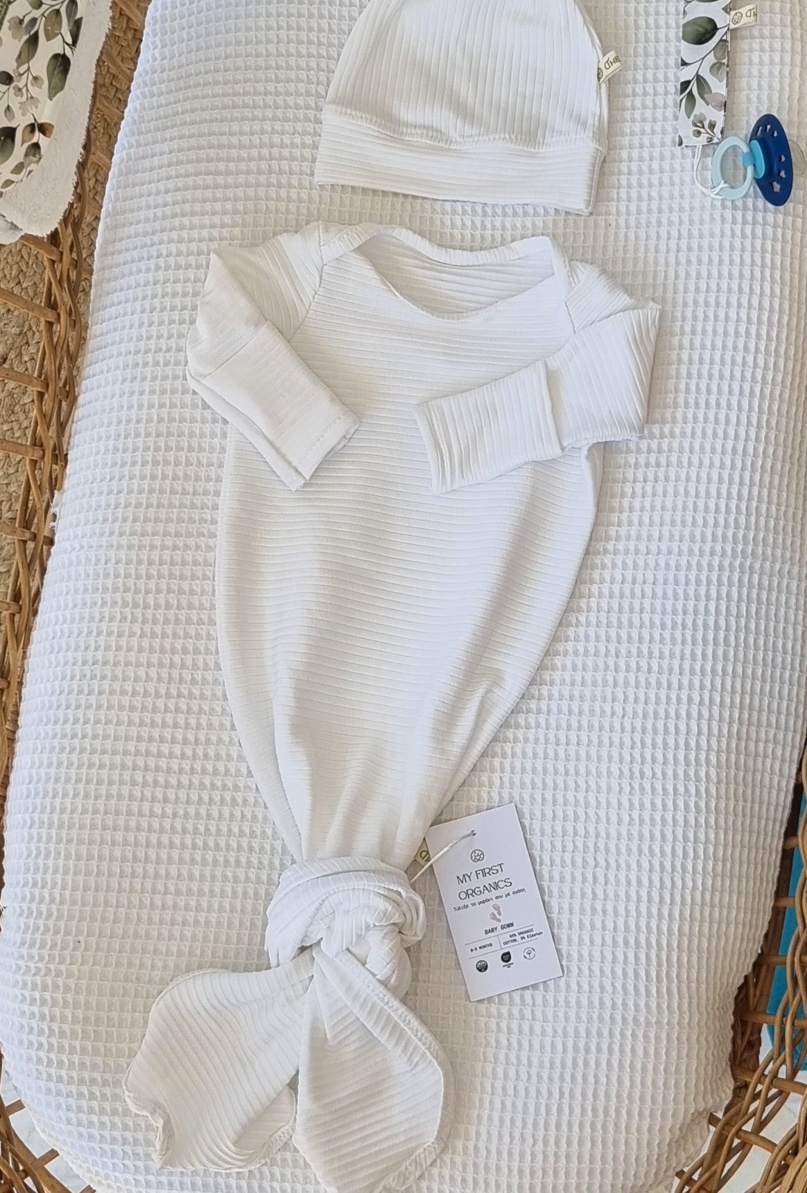 Baby Gown White- Βρεφικό Φορμάκι Ύπνου-  My First Organics