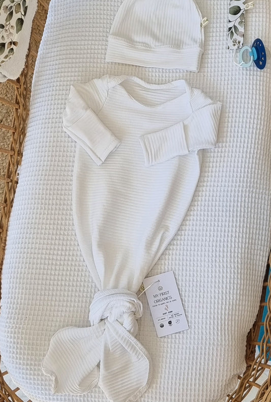 Baby Gown White- Βρεφικό Φορμάκι Ύπνου-  My First Organics