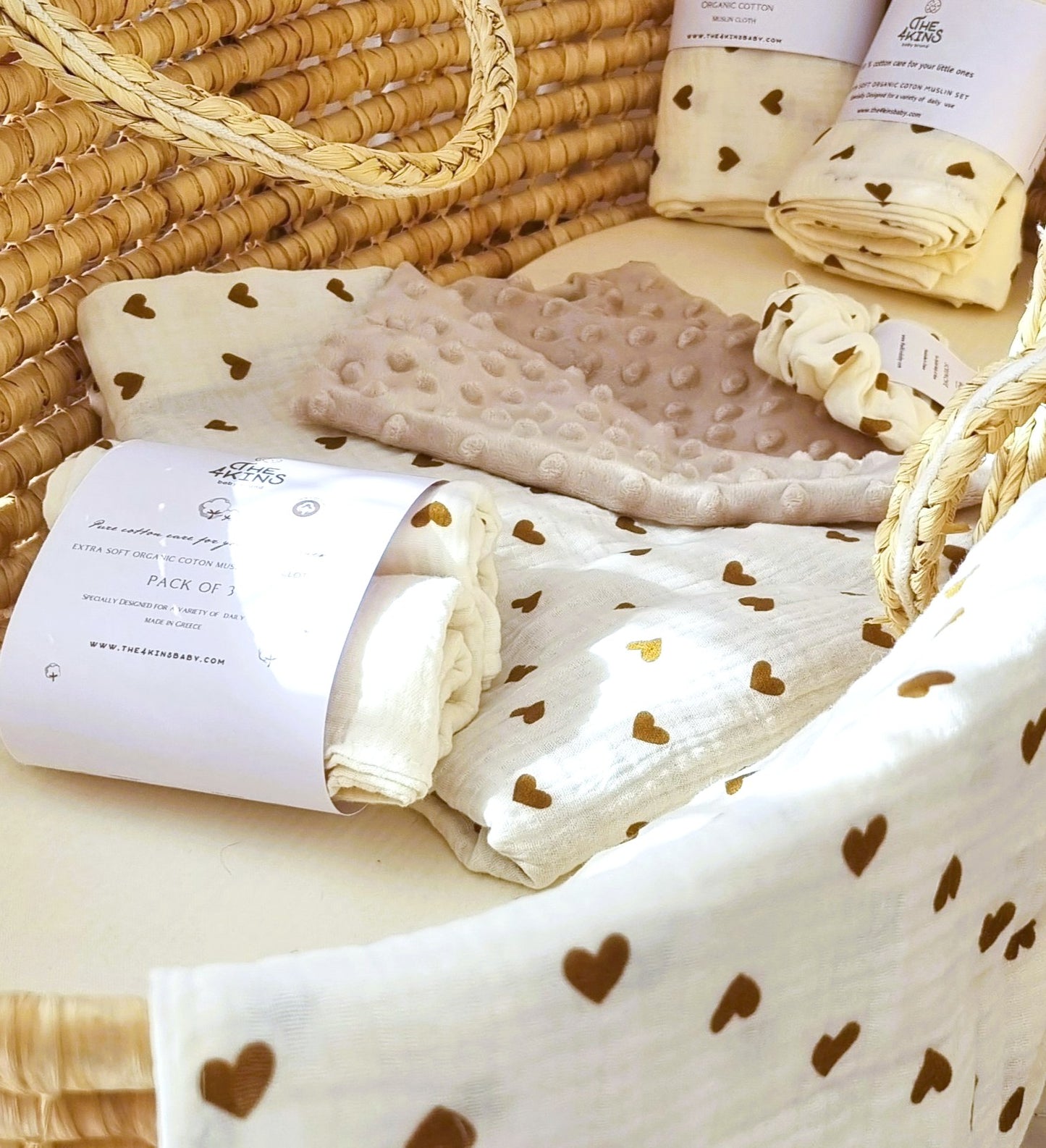 Hearts Minky Κουβερτούλα