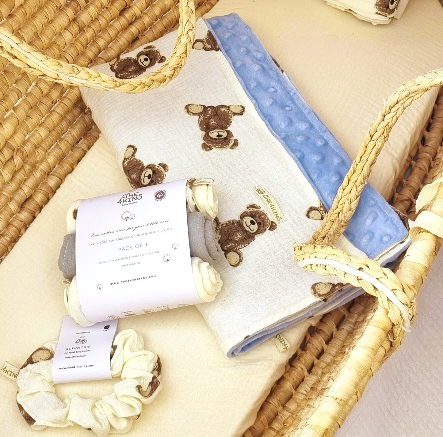 Teddy Σετ Πανάκια Μουσελίνας XXL - Burp Cloth