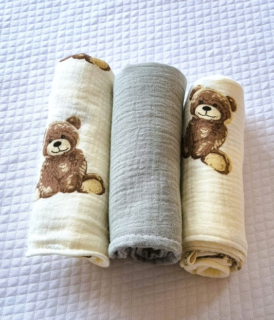 Teddy Σετ Πανάκια Μουσελίνας XXL - Burp Cloth