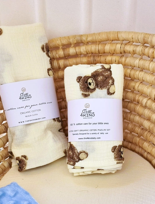 Muslin set teddy - Πάνες Αγκαλιάς